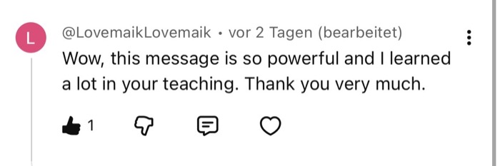 Public comment — after one piece of this teaching