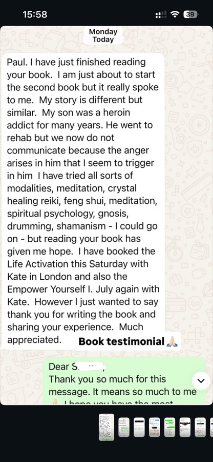 Reader message about The Initiated